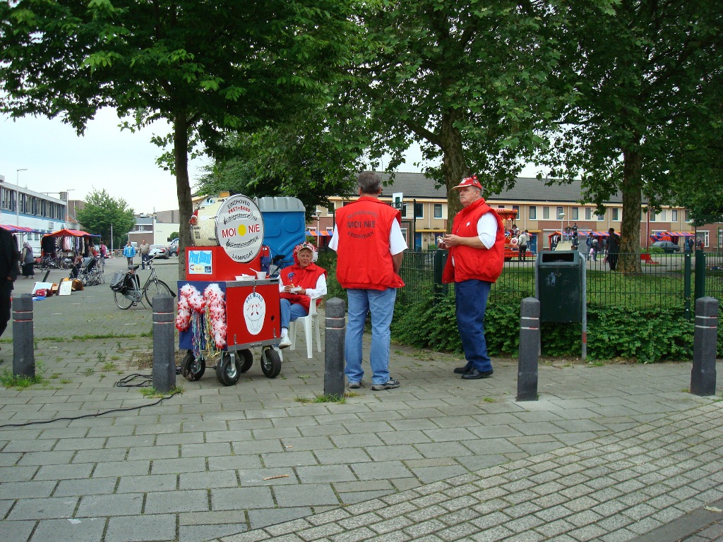 een groepje vrijwilligers